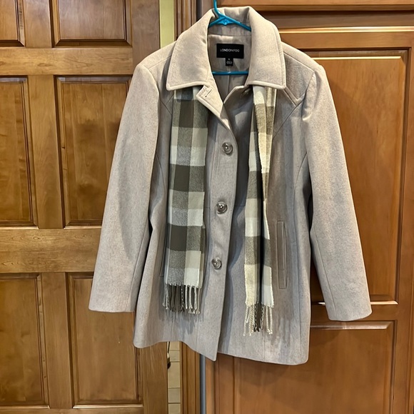 Beautiful NWOT London Fog wool blend pea coat - Picture 1 of 5